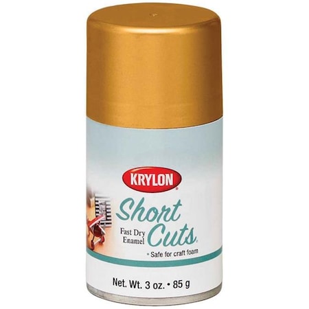 Krylon Krylon SCS-029 Short Cuts Aerosol Paint 3 Ounces-Gold Leaf SCS-029